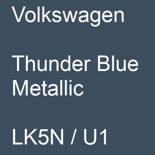 Volkswagen, Thunder Blue Metallic, LK5N / U1.